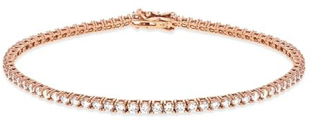 CARISSIMA - Bracelet Femme - 9 cts Or 375/1000 Or Rose Oxyde de Zirconium