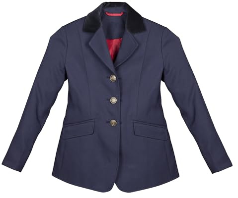 Chaqueta de equitación Shires Aston Show para mujer en todos los tamaños y de color azul marino o negro, Infantil, azul marino