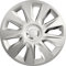 ZentimeX Z744893 Radkappen Radzierblenden universal 17 Zoll Silver