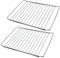SPARES2GO Lot de 1, 2 ou 3 grilles de four à largeur extensible en acier inoxydable 2 Shelves