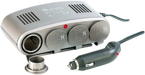 revolt Autosteckdosen: 4-fach Kfz-Verteiler 12V z.B. für Zigarettenanzünder (12V Mehrfachsteckdose, Steckdose Verteiler, Steckdosenverteiler)