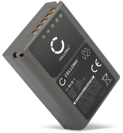 CELLONIC, Battery for Camera compatible with Olympus BLN-1, OM-D E-M1, E-M5 Mark II, PEN‑F (7.4V, 1140mAh)