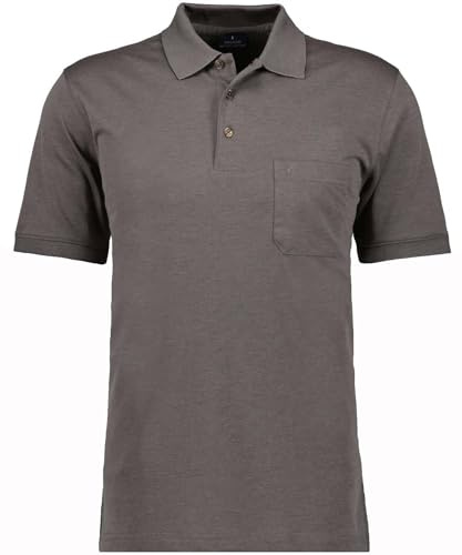 RAGMAN Herren RAGMAN Kurzarm Softknit Poloshirt Large, Macchiato-870