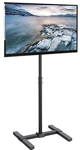 VIVO TV Floor Stand for 13 to 50 inch Flat Panel LED LCD Plasma Screens, Portable Display Height Adjustable Mount STAND-TV07…