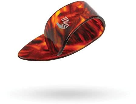 D'Addario Thumb Picks for Guitar & Banjo, Large, Celluloid Tortoiseshell, Pack of 50