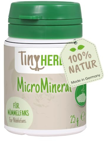 cdVet Naturprodukte MicroMineral für Nager 25 g - naturbelassene Mikronährstoffversorgung - natürliche Mineralisierung und Vitaminabdeckung - Entlastung Entgiftungsorgane - Calcium - Magnesium -