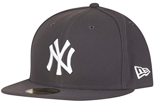 New Era New York Yankees MLB Basic Gray 59Fifty Basecap - 7 3/4-62cm (XXL)