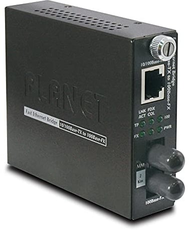 Planet Managebarer Medienkonverter Multimode 10/100Base-TX to 100Base-FX Incl. PSU ST Buchse
