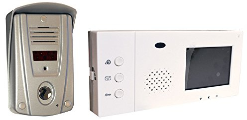 Tibelec 914730 Gegensprechanlage mit Video, ohne Hörer, Farbdisplay