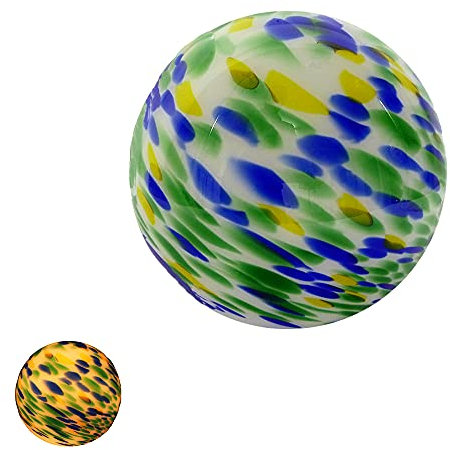 Glas-Tisch-Kugel-Leuchte-Lampe VENUS D: 20 cm Glas mundgeblasen, Fassung E14 Nachttisch-Boden-Fensterbank-Fernseher-Leuchte-Lampe