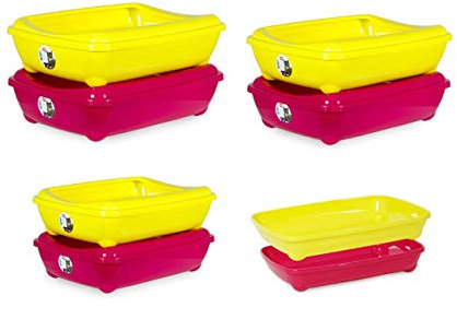 Karlie Katzentoilette Arist-O-Tray Hawai L: 57 cm B: 43 cm H: 16.5 cm farblich sortiert mit Rand
