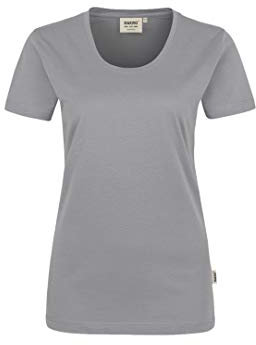 HAKRO Damen T-Shirt „Classic“ - 127 - titan - Größe: L