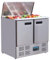 Polar Refrigeration G-Series 155W Saladette Food Counter Double Door Chiller Fridge 240 Litre, Stainless Steel, 2°C to 8°C, 885(H)x900(W)x700(D)mm, 2 Shelves, Capacity: 2x1/1GN and 3x 1/6GN | G606