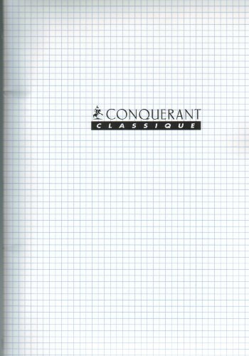 HAMELIN Cahier Couverture Polypro 90g 24 x 32 cm 96 p Petits carreaux 5x5 Translucide