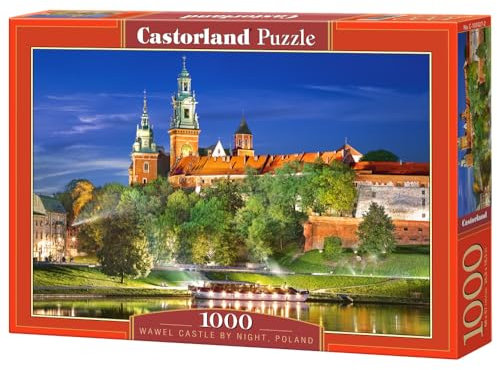 Castorland CSC103027 Hobby Panoramic Wawel Castle by Night, Poland Jigsaw Puzzle, 1000 Pieces Set, Multicolour