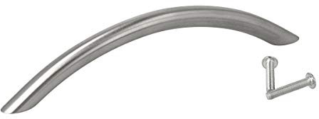 5er Pack Möbelgriff Küchengriff aus massiv Edelstahl Lochabstand 128mm matt gebürstet