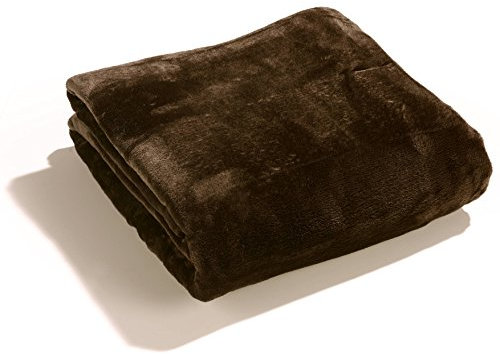 heimtexland Kuscheldecke super-Soft XL HxB 150x200 cm Microfaser Flanelldecke in braun kuschelig warm - leicht - fusselfrei Decke in TOP QUALITÄT Typ176