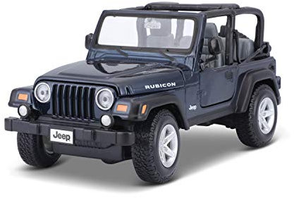 Maisto 31245 - Jeep Wrangler Rubicon 1:27, Blau