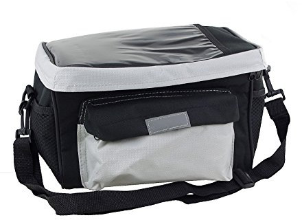 Haushalt International Fahrradtasche 26x17x18cm Lenkertasche Kühlfunktion Kartenfach Regenschutz Tasche