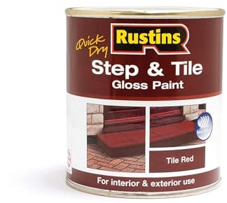 RUSTINS Step & Tile Paint, Red, 1L