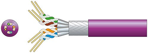 Mercury 305 m CAT6A S/FTP LSZH Network Cable - Purple