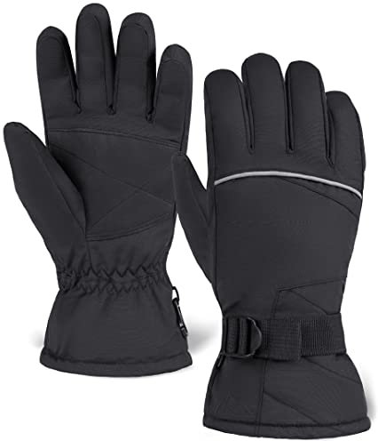 Robuste Outdoor-Skihandschuhe – wasserdichte Thermo-Schneehandschuhe – isolierte Snowboard-Handschuhe für Damen und Herren – Winter-Schnee- und Skihandschuhe