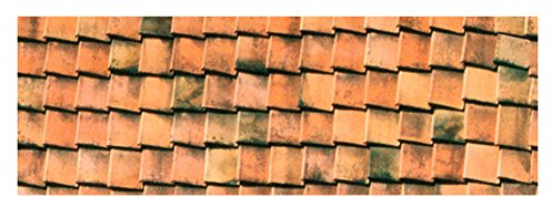 Ursus 12722215 Motiv-Fotokarton, 10 Bögen, Dachziegeln, bunt, 300 g/qm, 49,5 x 68 cm