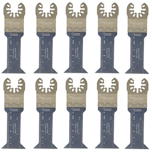 10 x SabreCut SP44L_10 44mm x 68mm Fast Fit Long Wood Blades Compatible with Dewalt Stanley Black and Decker Bosch Fein (Non-StarLock) Makita Milwaukee Hitachi Parkside Ryobi Worx Workzone Multitool