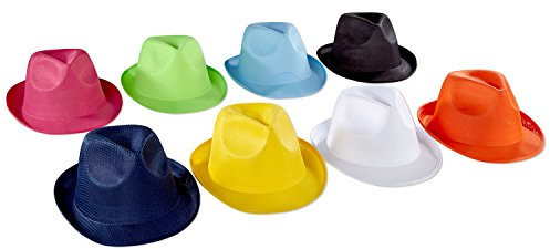 Party Hut Mafia Hut in verschiedenen Farben Weiss OneSize