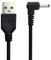CY USB 2.0 mâle 90 degrés à angle droit de 3,5 mm vers prise d’alimentation CC de 1,35 mm 5 V, câble de 100 cm
