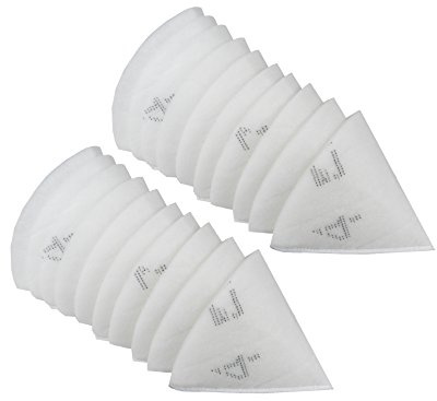 Sparhai24 | Abluftfilter Kegelfilter für Abluftventil/Tellerventil DN125 | Länge ca. 180mm | Stärke ca. 8-12mm | 20x G4