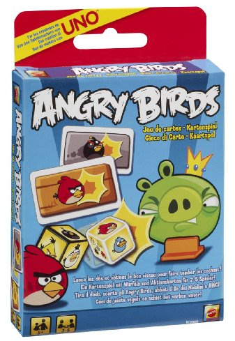 Mattel W3969 - Mattel Spiele - Angry Birds Kartenspiel, basierend auf der beliebten App