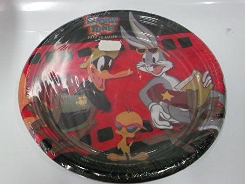 8 Piatti di plastica piani Looney Tunes titty bugs bunny daffy duck diametro 22