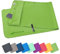 Fit-Flip Fitness Handtuch aus Mikrofaser - mit Magnet und Reißverschluss Tasche - Fitnesshandtuch für Sport und Gym - Kompakt & Schnelltrocknend - Sporthandtuch Fitnessstudio - Grün - 130x48cm