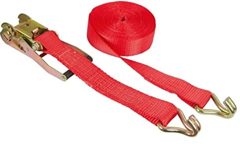 Kerbl Ratschenzurrgurt 2-teilig, rot, 50mm / 8m, Zurrkraft 5000 kg