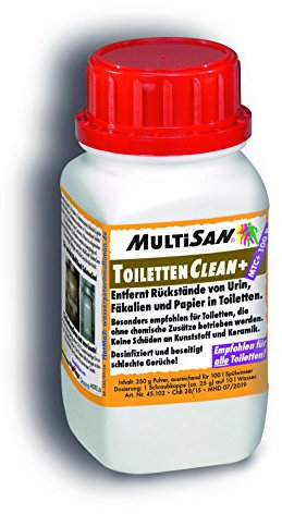 MultiSan ToilettenClean - Entfernt Urin, Kalk und schlechte Gerüche - Für Camping-Toiletten & Fäkalientanks
