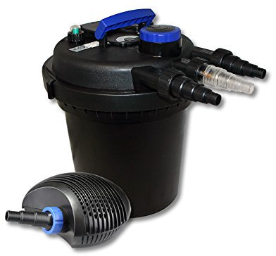 SunSun filtro piscina a presión 6000L con 11W UVC clarificador y bomba de bajo consumo de 10 W