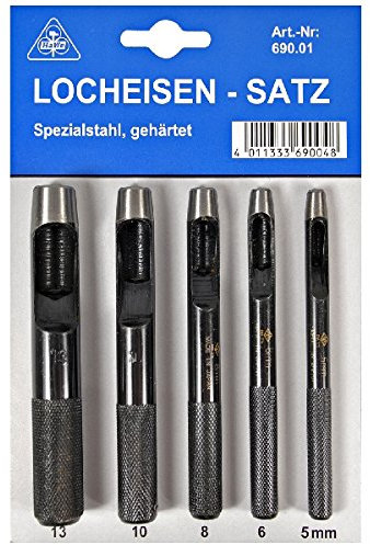HaWe 690.01 Locheisen-Satz 5-teilig