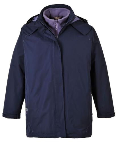 Portwest Elgin 3-in-1 Women's Jacket, Size: XS, Colour: Navy, S571NARXS