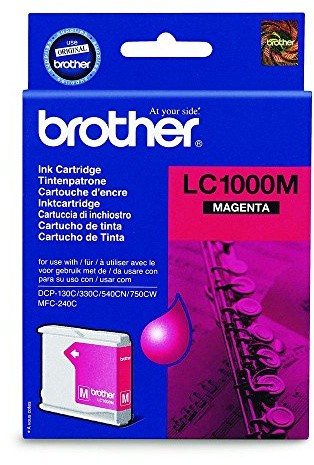 Brother LC1000M - Magenta - original - ink cartridge - for Brother DCP-350, 353, 357, 560, 750, 770, MFC-3360, 465, 5460, 5860, 660, 680, 845, 885