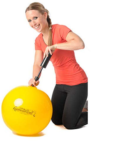 PEZZI Pezziball 42 cm gelb + Pumpe Therapie Reha Büro Gymnastik Ball Sitzball