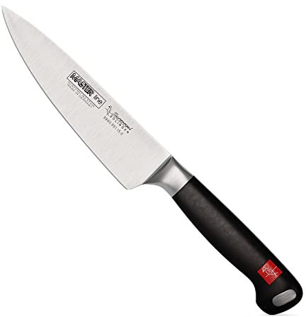 Burgvogel Kochmesser Solingen geschmiedet, 15 cm, Master Line, rostfrei, schwarz, kleines Küchenmesser spülmaschinenfest, 6860.951.15.0