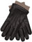 EEM Herren Lederhandschuhe, edles Hirschleder, weiches Futter aus Kaschmir und Wolle, handgenäht, schwarz XL