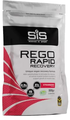 Science in Sport REGO Rapid Recovery drink powder strawberry 500 g tub strawberfl