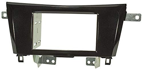 tomzz Audio 2438-000 Doppel DIN Radioblende kompatibel mit Nissan X-Trail T32 Qashqai J11 Rogue ab 2014 Piano schwarz