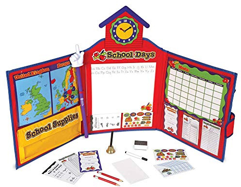 Learning Resources Pretend & Play Original School Set, Ages 3+, Starting School Toy, Complete Pretend School Playset for Imaginative Role Play