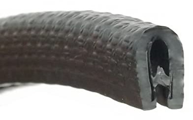 The Metal House Small black rubber Edge protective trim 9.5mm x 6mm