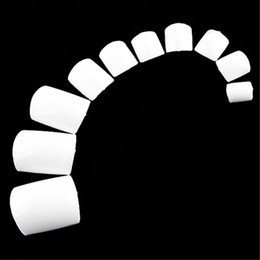 Fat-catz-copy-catz 500 x False White Toe Feet Nails Full Coverage, 10 different sizes (50 of each size) = 500 Toe Nails