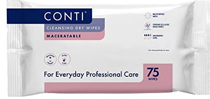 Synergy Conti Washcloth Patient Cleansing Wipes Overall Body (5 Packs of 75)