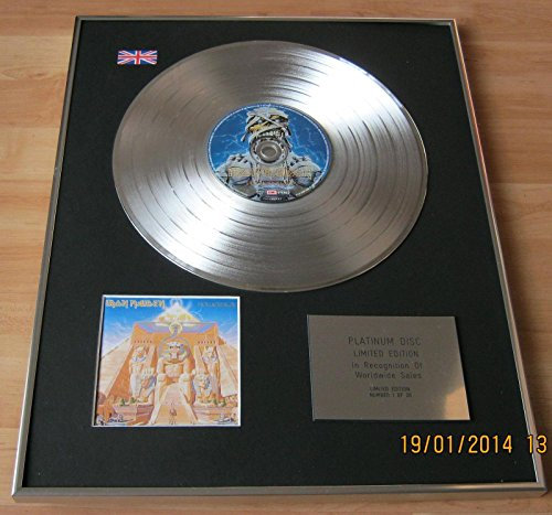 Century Music Awards IRON MAIDEN - CD Platinum Disc - POWERSLAVE
